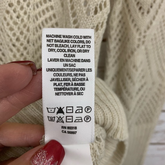 NWT Lucky Brand Cowl Neck Open Knit Sweater - Picture 7 of 8